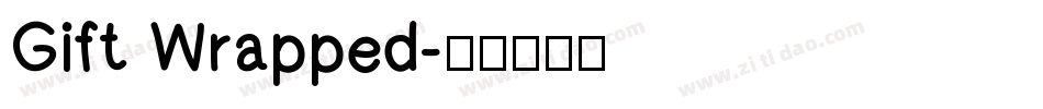 Gift Wrapped字体转换